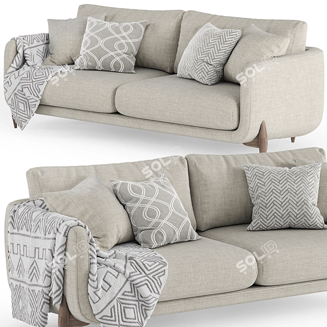 Jenny Sofa: Modern Comfort for Your Home 3D model image 2