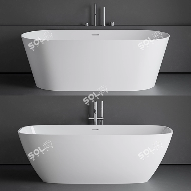 Luxury Bath Tubs by Treesse: Brio & Inka 3D model image 1