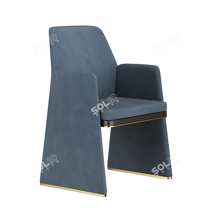 Sleek Anthony Dining Chair: Stylish, Versatile, and Comfortable 3D model image 2