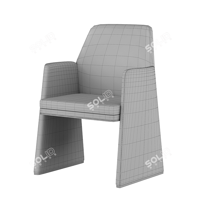 Sleek Anthony Dining Chair: Stylish, Versatile, and Comfortable 3D model image 5