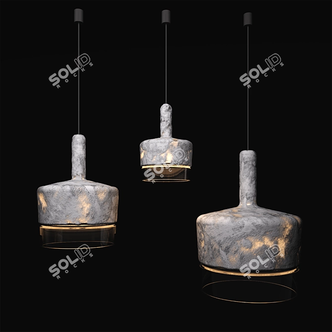 Acorn Pendant Lamp Collection 3D model image 1