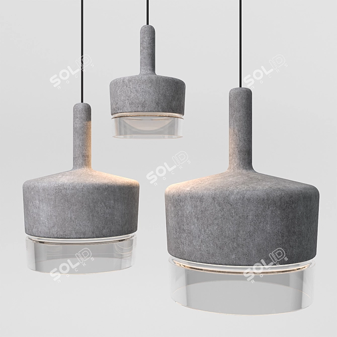 Acorn Pendant Lamp Collection 3D model image 4