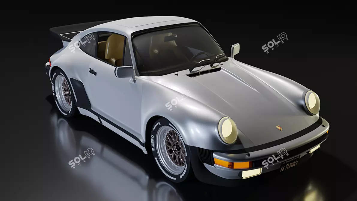Vintage Porsche 964 3D Model 3D model image 1