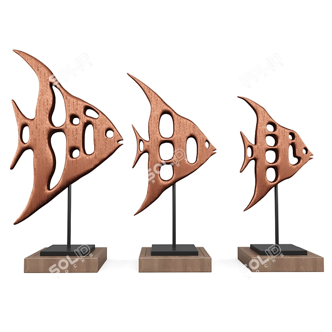 Copper Beauty: Handcrafted Art 3D model image 3