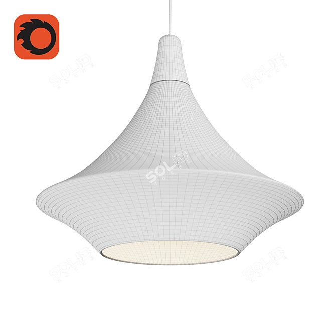 Modern Korean-inspired Luminaire: Top Harmony 3D model image 2