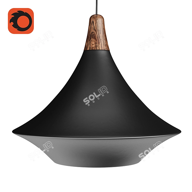 Modern Korean-inspired Luminaire: Top Harmony 3D model image 4