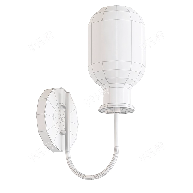 Odeon Grif: Stylish Loft Wall Light 3D model image 2