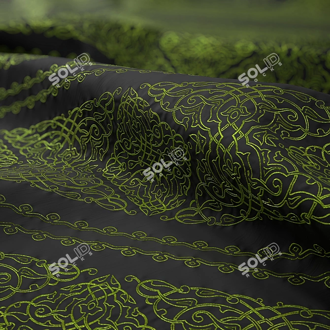 Elegant Lace Embroidery: 10 Patterns | 4K Quality 3D model image 5