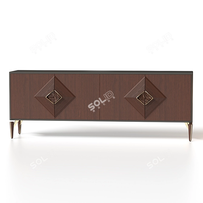 Valentin Console Table: Modern, Stylish Design 3D model image 1