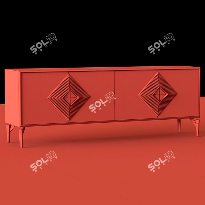 Valentin Console Table: Modern, Stylish Design 3D model image 14