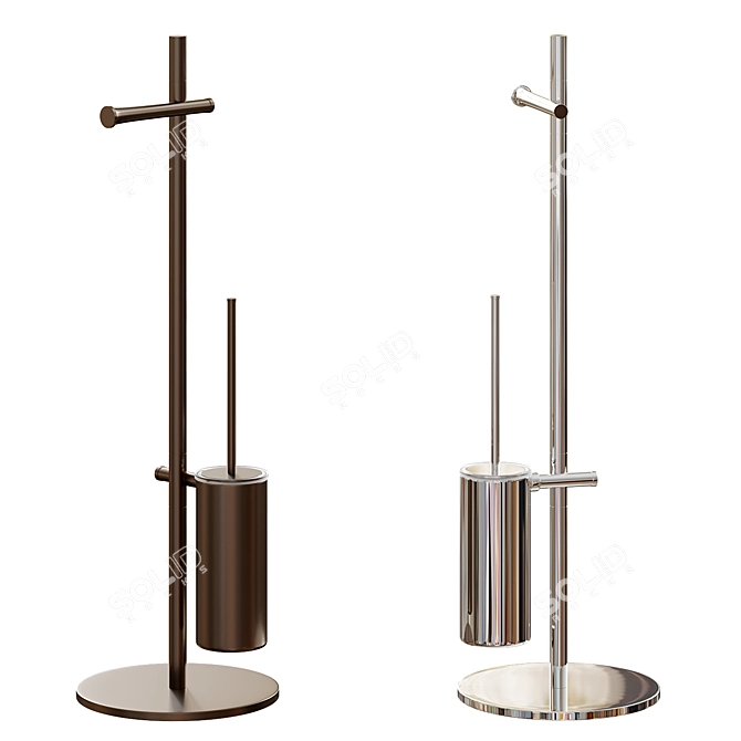 Titian 1042: Elegant Bathroom Floor Stand 3D model image 1