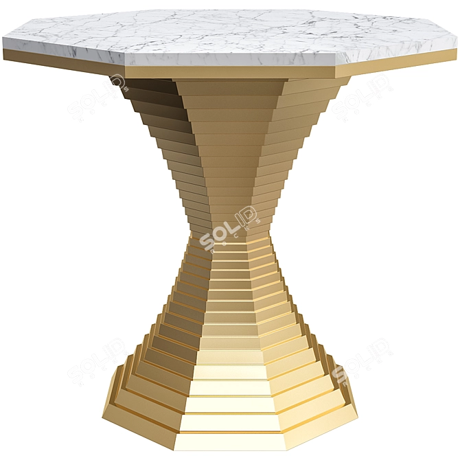 Belvedere 2 Dining Table: Modern Design 3D model image 1