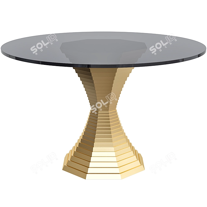 Belvedere Dining Table: Exquisite Design for Stylish Dining 3D model image 1