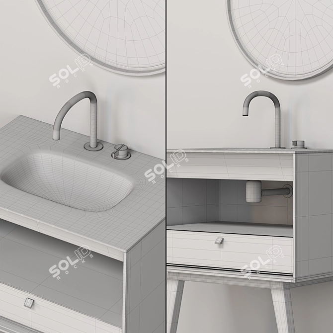 ARTELINEA DAMA Bathroom Set 3D model image 7