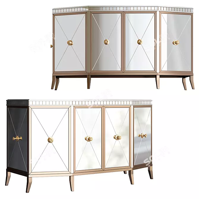 Stylish Comoda for Any Space 3D model image 1