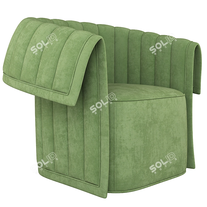 Luxurious Green Manta Rug - Rugiano 3D model image 3