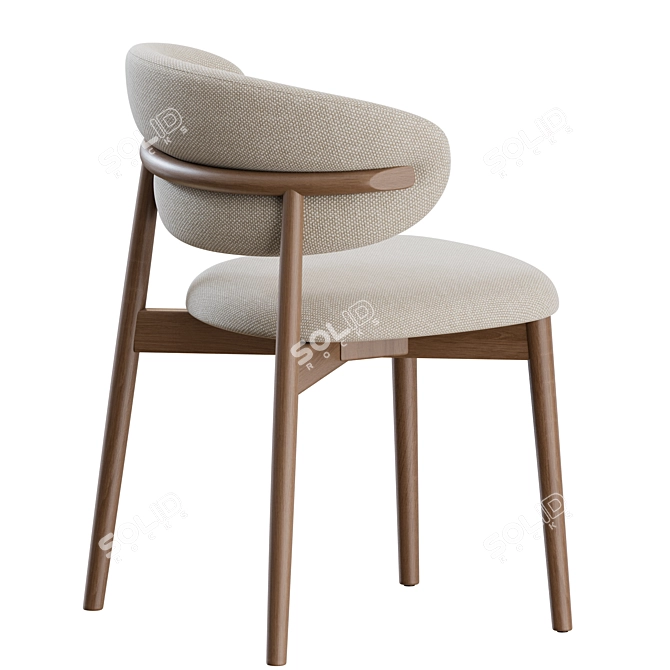 

Sophisticated Oleandro Wooden Chair 3D model image 7