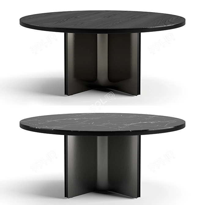 Elegant Minotti Dining Set 3D model image 4