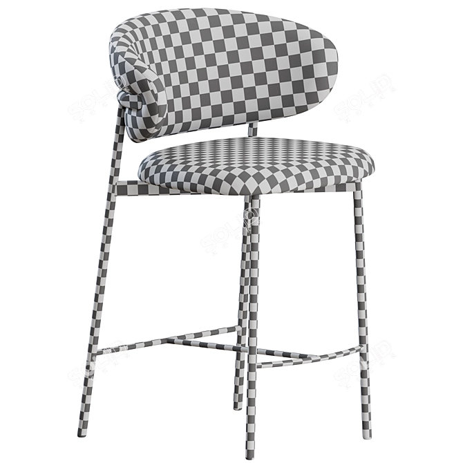 Modern Metal Bar Stool by Calligaris 3D model image 3