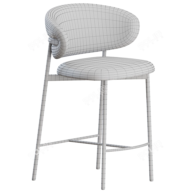 Modern Metal Bar Stool by Calligaris 3D model image 4