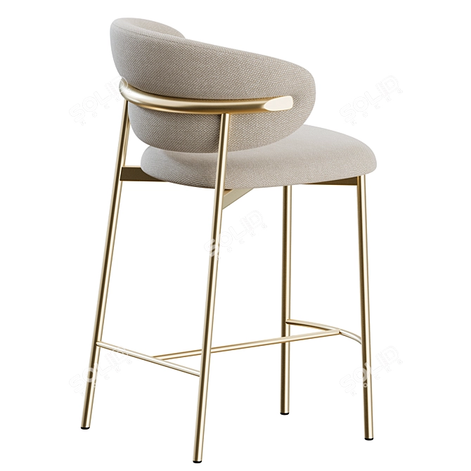 Modern Metal Bar Stool by Calligaris 3D model image 7