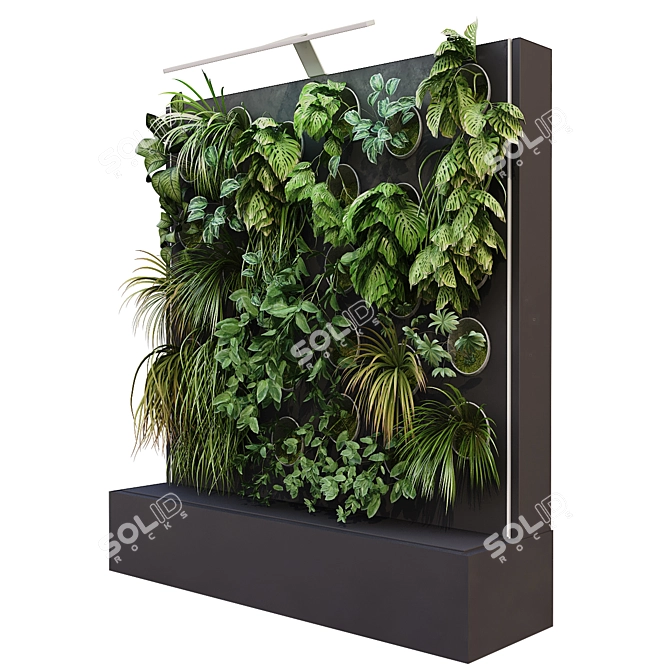 Vertical Garden Box Set - Lowpoly 3D Model 3D model image 3
