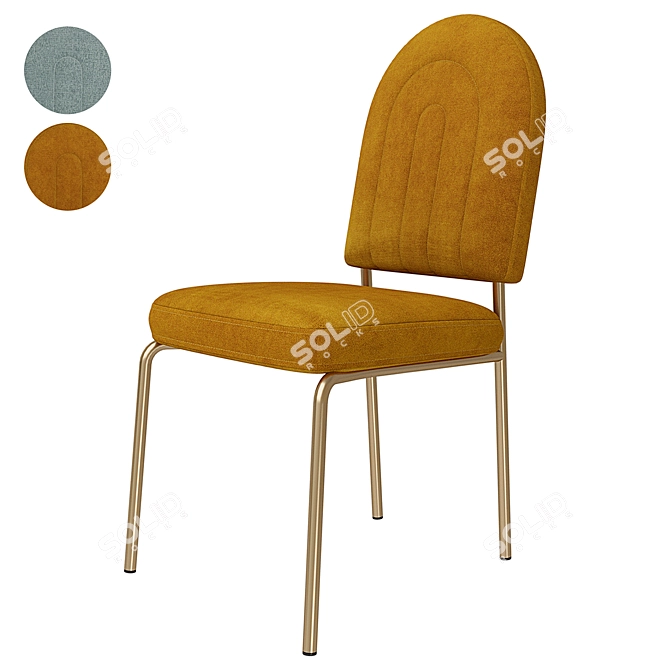 Rainbow La Redoute: Stylish Chairs with Vibrant Colors 3D model image 1