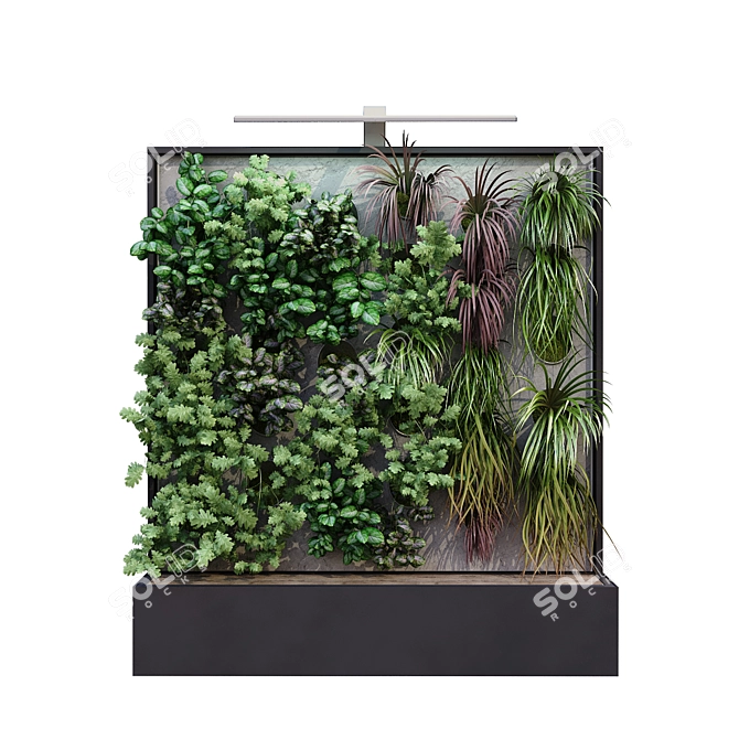 Vertical Garden Box Set: Double-Sided 3D model image 2