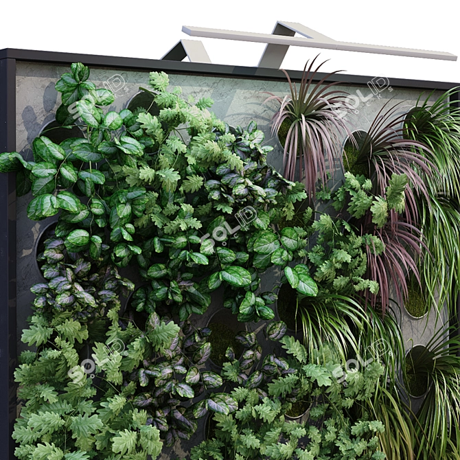 Vertical Garden Box Set: Double-Sided 3D model image 4