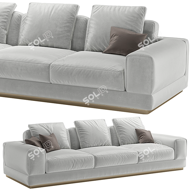 Title: Flexform Big Bob Sofa 3D model image 1