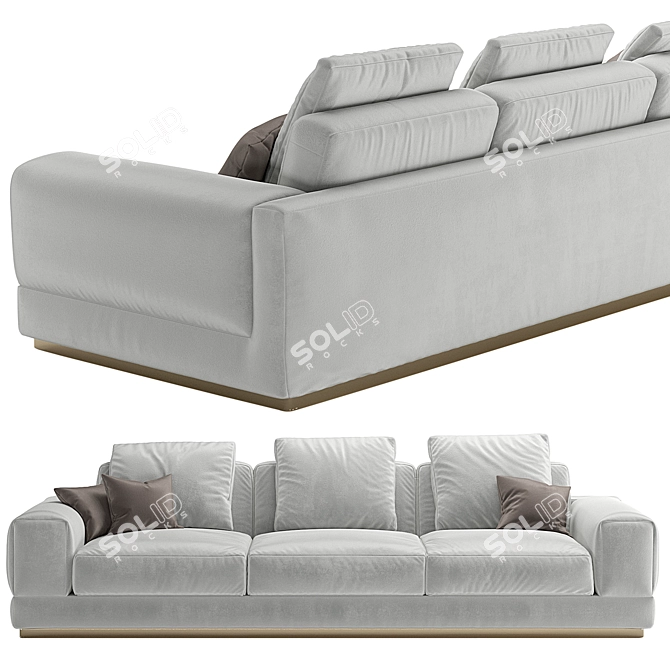 Title: Flexform Big Bob Sofa 3D model image 2