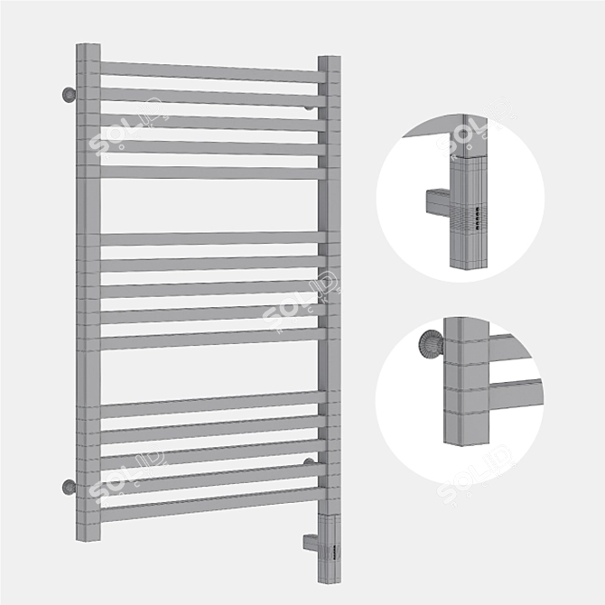 Sunerzha Modus 3.0 Electric Designer Radiator 3D model image 2