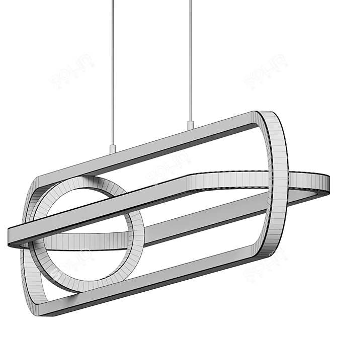 Pomezia LED Linear Suspension Light 3D model image 3