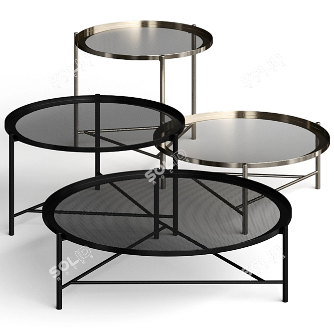 Santa Monica Coffee Table - Elegant and Versatile Design 3D model image 3