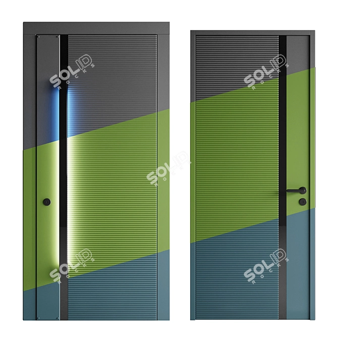 Versatile Entrance and Interior Door 3D model image 2