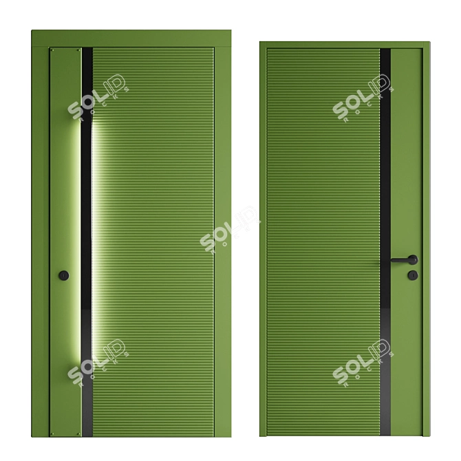 Versatile Entrance and Interior Door 3D model image 4