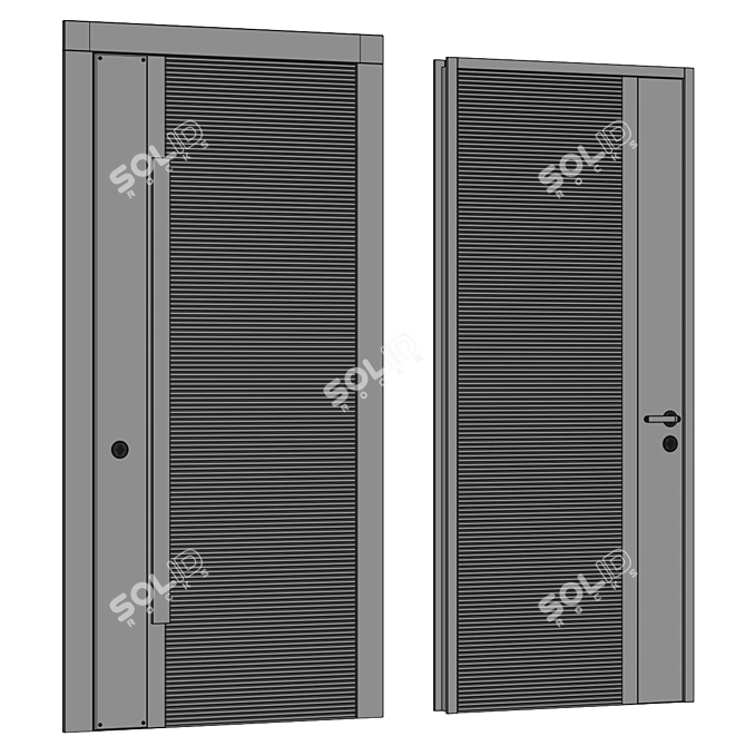 Versatile Entrance and Interior Door 3D model image 7