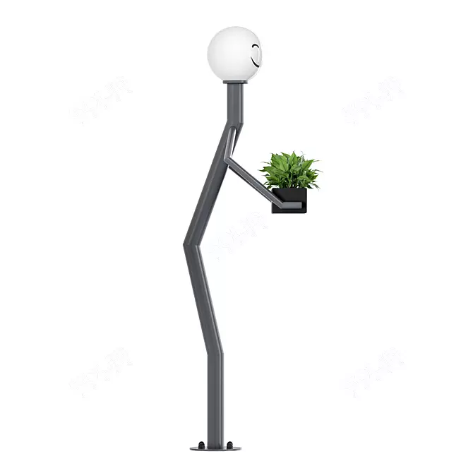 Smile Park LED Lamp 3D model image 6