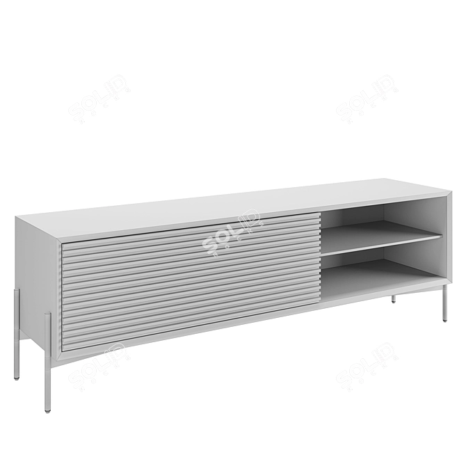 Elegant Marielle TV Stand 3D model image 3