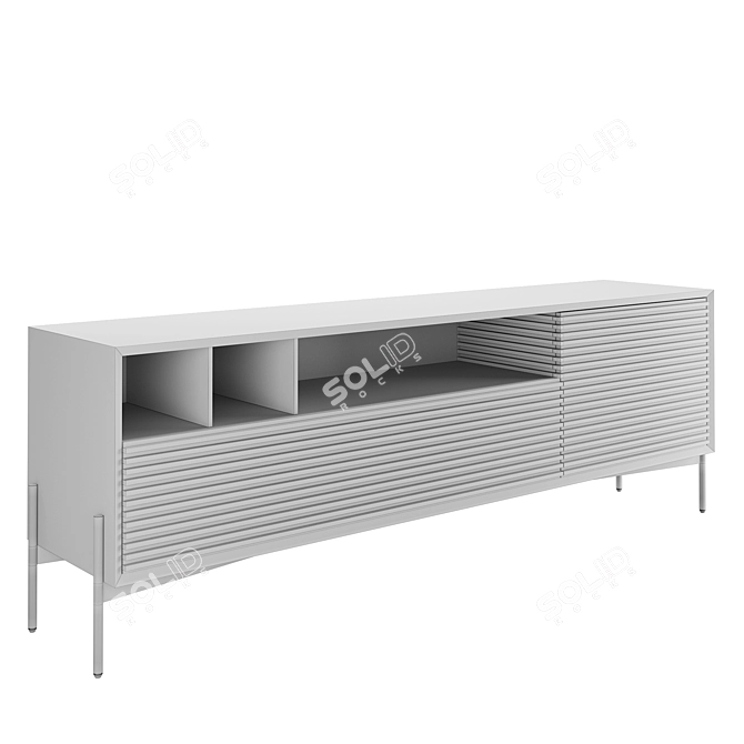 Elegant Marielle TV Stand 3D model image 4