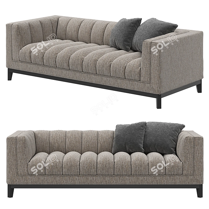 Eichholtz Sofa Ditmar: Classic Comfort in 3 Colors 3D model image 4