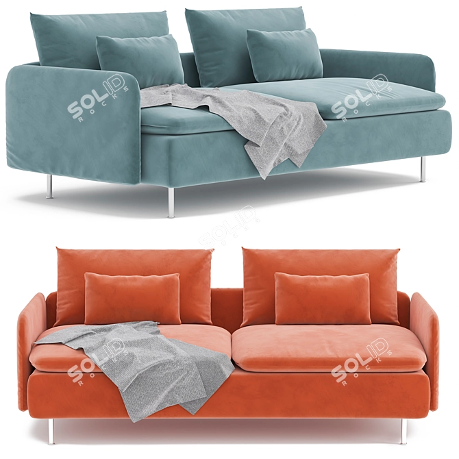 Soderhamn Sofa: Modern Comfort and Style 3D model image 2