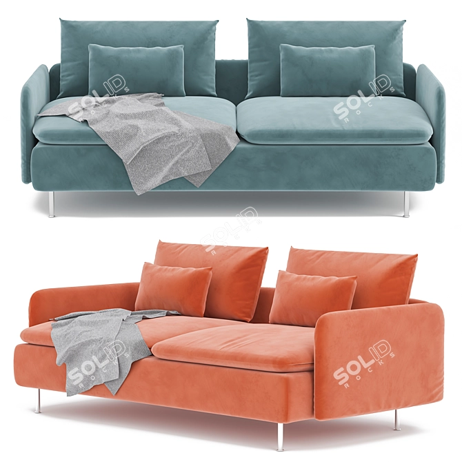 Soderhamn Sofa: Modern Comfort and Style 3D model image 3