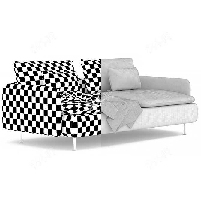 Soderhamn Sofa: Modern Comfort and Style 3D model image 5