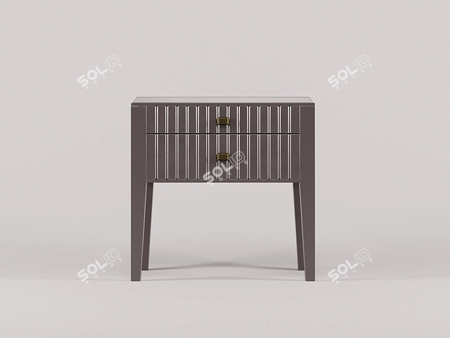 Sleek Nightstand: Minimalism Beauty 3D model image 1