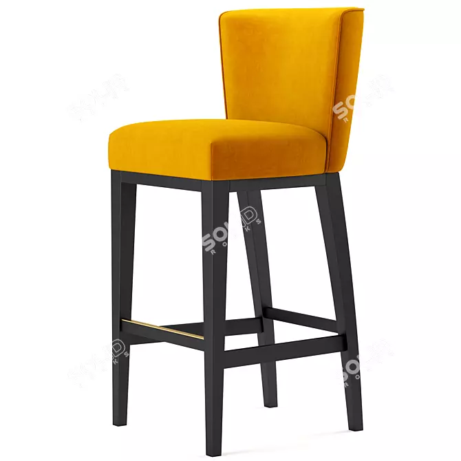 Contemporary Grayson Bar Stool 3D model image 5