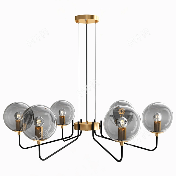 Elegant Freya Moricio Pendant Chandelier 3D model image 5