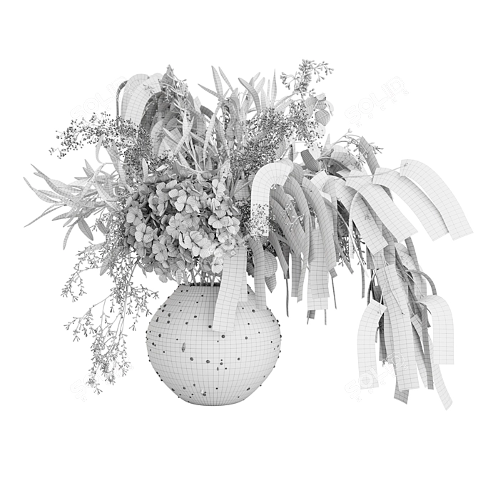 Elegant Floral Arrangement: Bouquet 09 3D model image 4