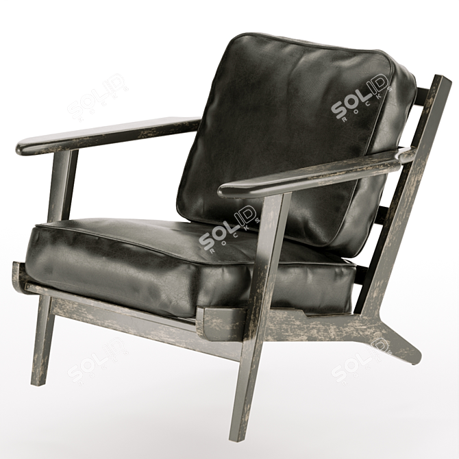 Brooks Lounge Chair: Modern Comfort and Style 3D model image 1