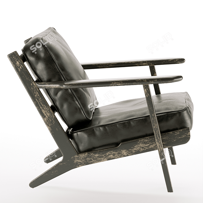 Brooks Lounge Chair: Modern Comfort and Style 3D model image 6